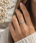The Elara – Australian Opal Sterling Silver Ring | Pear Opal Ring