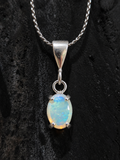 Northern Light — Lightning Ridge Crystal Opal Pendant