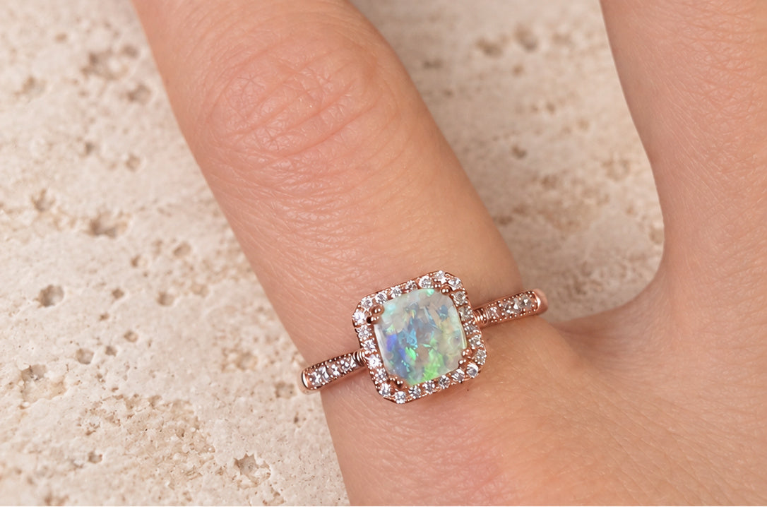 Envy — Australian Opal Rose Gold Plated Ring
