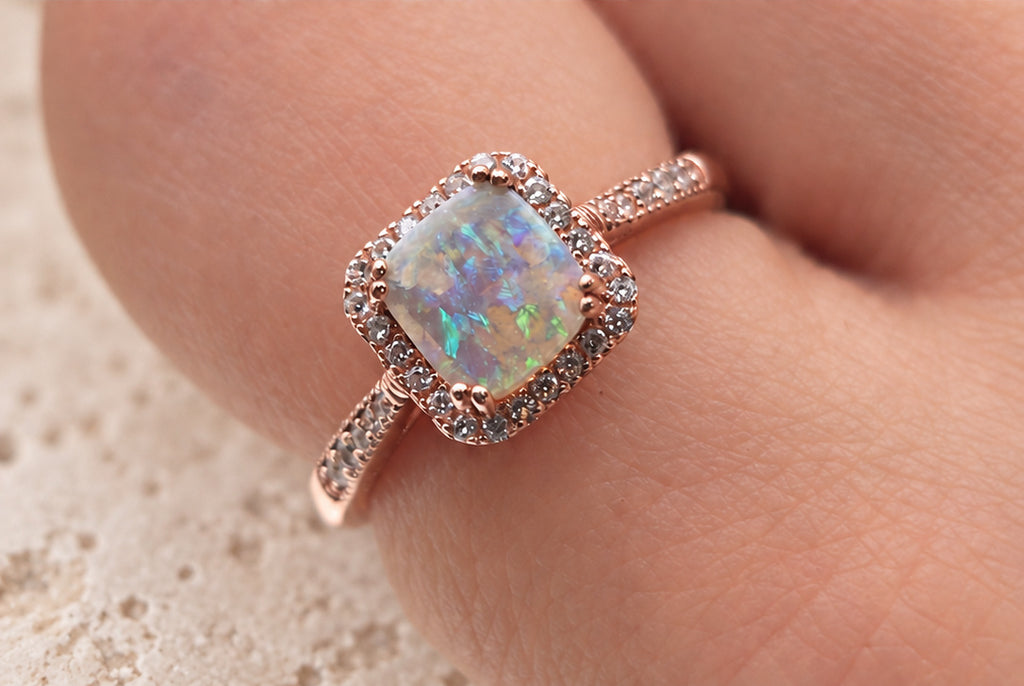 Envy — Australian Opal Rose Gold Plated Ring